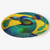 Egyptische Peacock Papieren Borden Bordje (Gekanteld)