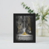 Egyptische piramide Aesthetische bots Anubis Briefkaart (Staand voorkant)