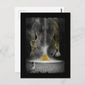 Egyptische piramide Aesthetische bots Anubis Briefkaart (Voorkant / Achterkant)