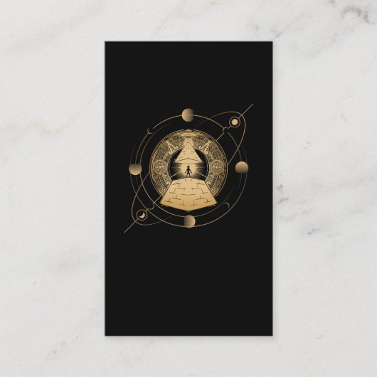 Egyptische piramide Astrology Egypt Sacred Geometr Visitekaartje (Voorkant)