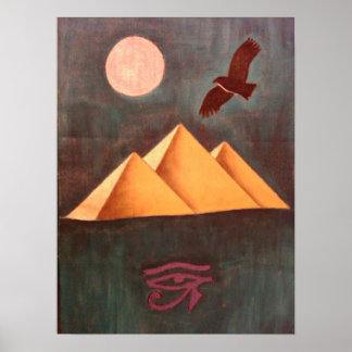 Egyptische piramide poster