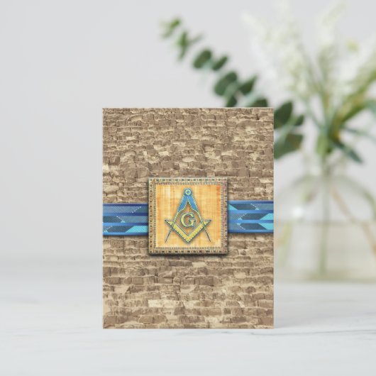 Egyptische piramide Square Compass Bedankkaart (Staand voorkant)