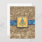 Egyptische piramide Square Compass Bedankkaart (Voorkant / Achterkant)