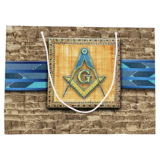 Egyptische piramide Square Compass Groot Cadeauzakje (Achterkant)