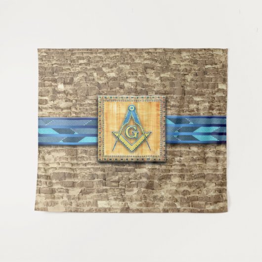 Egyptische piramide Square Compass Wandkleed (Voorkant (horizontaal))