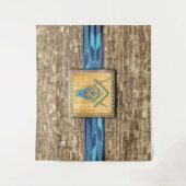 Egyptische piramide Square Compass Wandkleed (Voorkant)