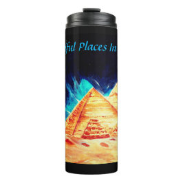 Egyptische piramide Thermal Tumbler Thermosbeker
