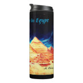 Egyptische piramide Thermal Tumbler Thermosbeker (Geroteerd rechts)