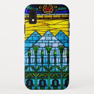 Egyptische piramide Tiffany-stijl iPhone XR Hoesje