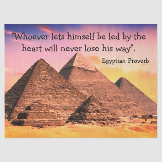 Egyptische piramide-weefselkrant tissuepapier (Voorkant)