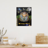 Egyptische piramiden en koning Tut art Poster (Keuken)
