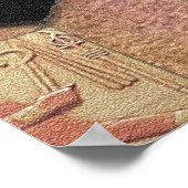 Egyptische piramiden en Koning Tut art Poster (Hoek)