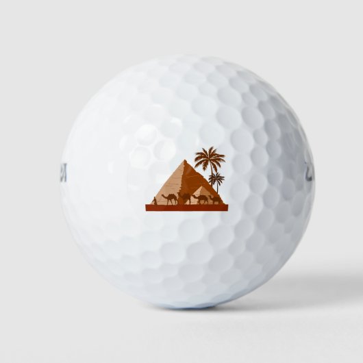 Egyptische piramiden komen langs bij Egyptische ca Golfballen (Voorkant)