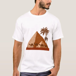 Egyptische piramiden komen langs bij Egyptische ca T-shirt