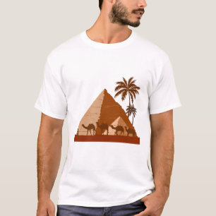 Egyptische piramiden komen langs bij Egyptische ca T-shirt