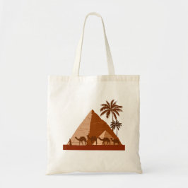 Egyptische piramiden komen langs bij Egyptische ca Tote Bag