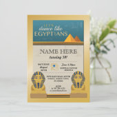 Egyptische piramiden nodigen farao's uit kaart (Staand voorkant)