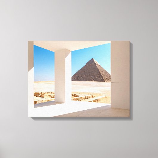 Egyptische piramides ambient,woestijn canvas afdruk (Voorkant)
