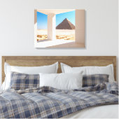 Egyptische piramides ambient,woestijn canvas afdruk (Insitu (Slaapkamer))