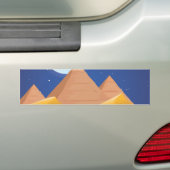 Egyptische piramides bumpersticker (Op auto)