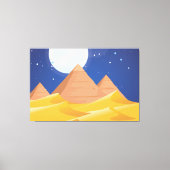 Egyptische piramides canvas afdruk (Voorkant)