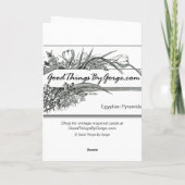 Egyptische piramides feliciteren Egypte Kaart (Achterkant)