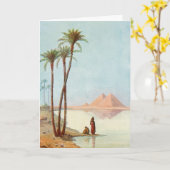 Egyptische piramides feliciteren Egypte Kaart (Gele Bloem)