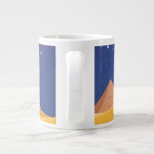 Egyptische piramides grote koffiekop (Achterkant)