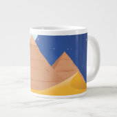 Egyptische piramides grote koffiekop (Voorkant rechts)