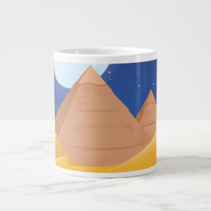 Egyptische piramides grote koffiekop