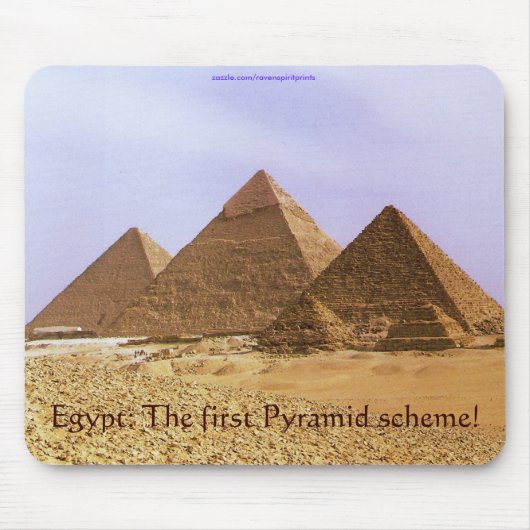 Egyptische piramides in Giza Business Humor Mousep Muismat (Voorkant)