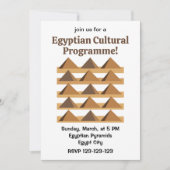 Egyptische Piramides Patroon Cultureel Programma (Voorkant)