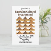Egyptische Piramides Patroon Cultureel Programma (Staand voorkant)