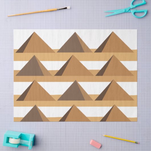 Egyptische Piramides Patroon Tissuepapier (Craft)