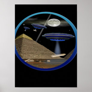 Egyptische piramides poster