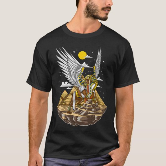 Egyptische Piramides Sfinx T-shirt (Voorkant)