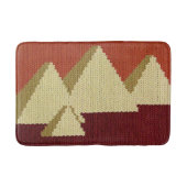 Egyptische piramides Tan Rust Artisan haakwerk Pri Badmat (Voorkant)