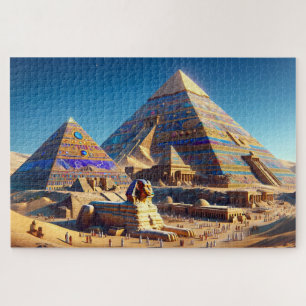 Egyptische piramides Tijdloze piramides Oorspronke Legpuzzel