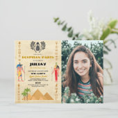 Egyptische piramides Verjaardag Farao's Egypte Fot Kaart (Staand voorkant)