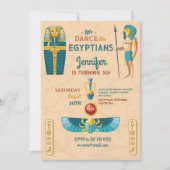 Egyptische piramides Verjaardag Farao's Uitnodigen Kaart (Voorkant)