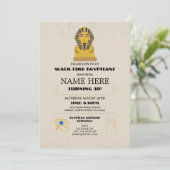 Egyptische Piramides Verjaardagsfeest Farao's Egyp Kaart (Staand voorkant)