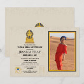 Egyptische Piramides Verjaardagsfeest Foto Egypte Kaart (Voorkant / Achterkant)