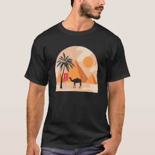 Egyptische piramids Hieroglyphics Modern Ancient E T-shirt