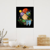 Egyptische piramids Space Aliens ancient complot Poster (Keuken)