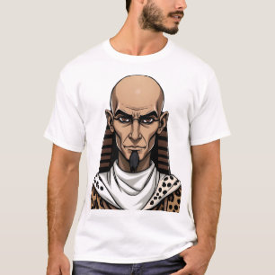 Egyptische priester gezicht illustratie t-shirt