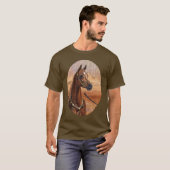 Egyptische prinses Arabian paard T-shirt (Voorkant volledig)