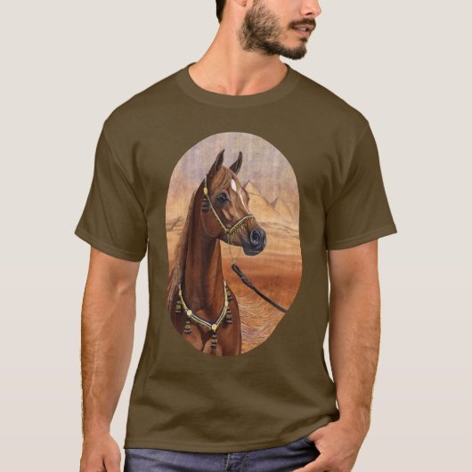 Egyptische prinses Arabian paard T-shirt (Voorkant)