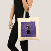 Egyptische prinses Black Cat Tote Bag (Voorkant (product))