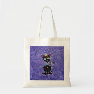 Egyptische prinses Black Cat Tote Bag