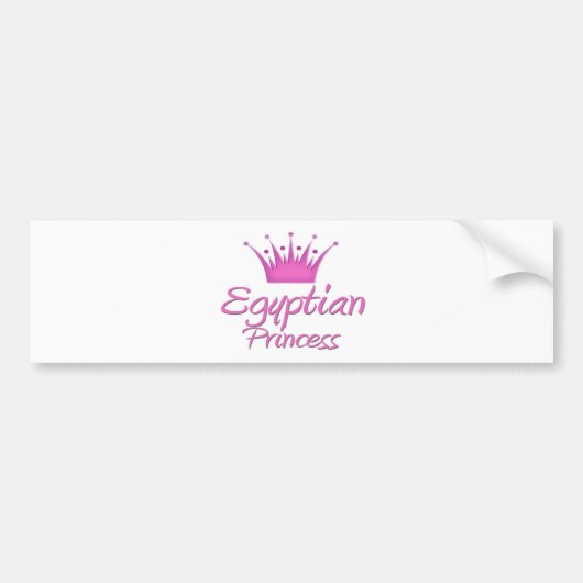 Egyptische prinses bumpersticker (Voorkant)
